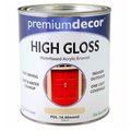 General Paint Premium Dcor Waterborne Acrylic Enamel, Gloss Finish, Almond, Quart - 796535 796535